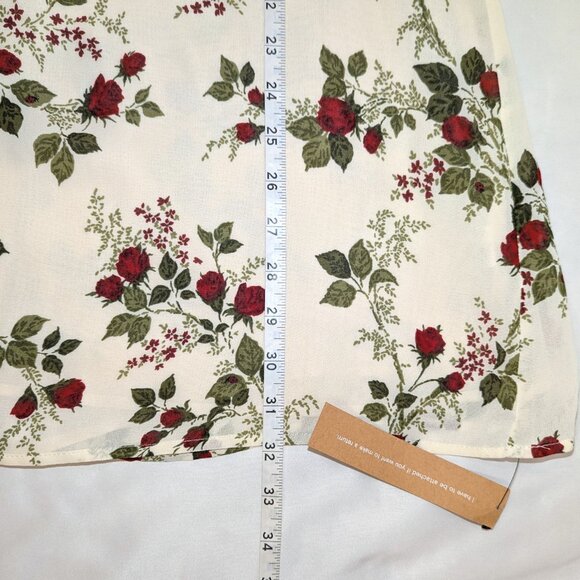 NWT Reformation | Jourdan Dress in Regency Floral Red & Green | Size Small - Picture 13 of 16